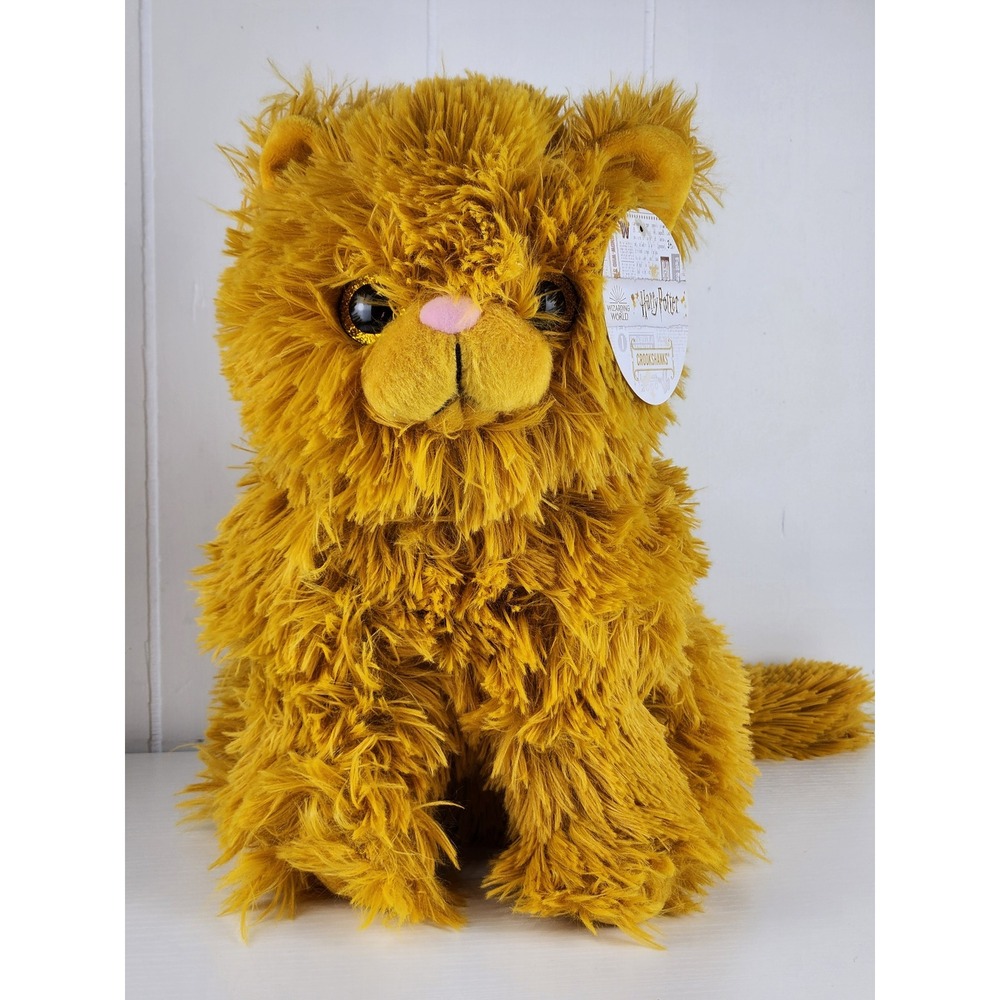 Harry Potter Wizarding World Crookshanks Plush Ginger Cat Just Play 11 Inch NWT